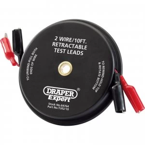 Image of Draper Expert Dual Test Lead Reel 3m