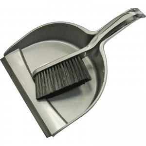 Faithfull Plastic Dustpan and Brush Set