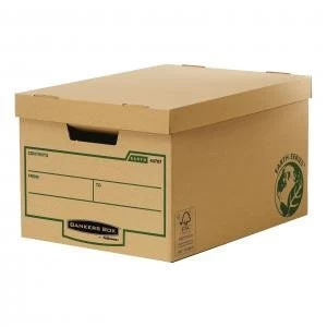 image of Bankers Box by Fellowes Earth Series Standard Storage Box with Lift