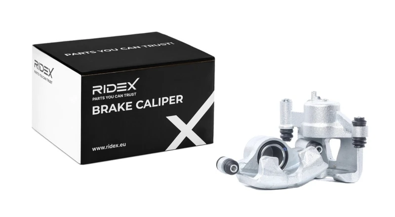 Image of RIDEX 78B1758 Brake caliper Rear Axle, without holder Cast Iron Brake Caliper (78)