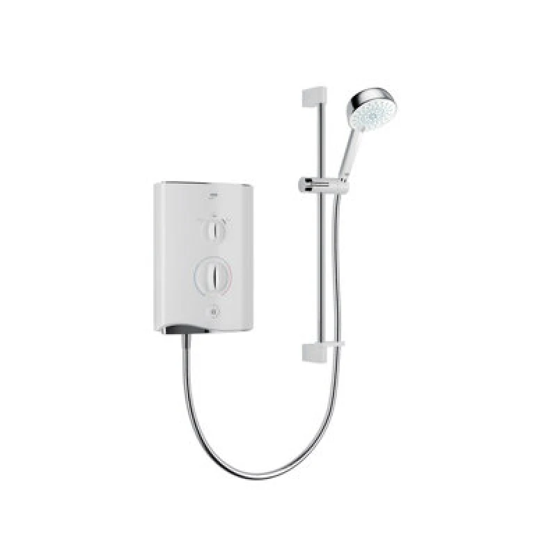 Image of Mira Sport Multi-Fit Gloss White Electric Shower, 9Kw