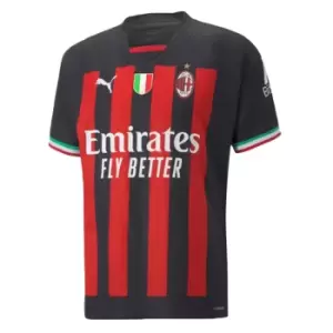 image of 2022-2023 AC Milan Authentic Home Shirt