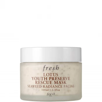 image of Fresh Lotus Youth Preserve Rescue Mask (Various Sizes) - 100ml