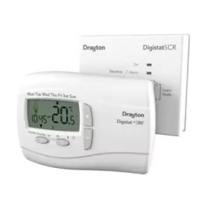 image of Drayton Digistat+3 RF 7 Day Wireless Programmable Room Thermostat with SCR RF701N - 446086