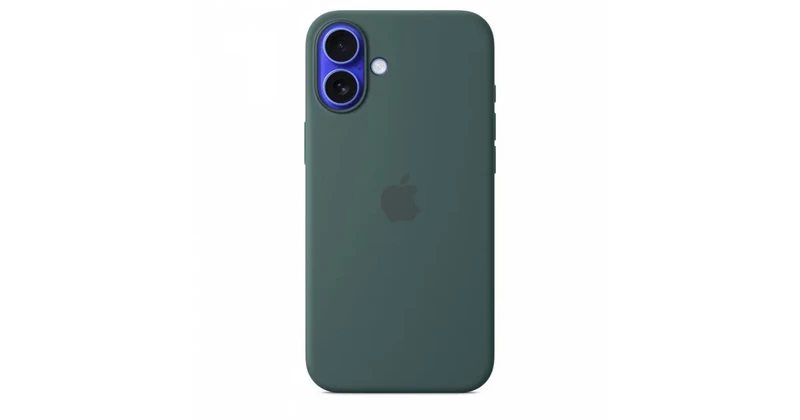 Image of Apple iPhone 16 Plus Silicone Case with MagSafe for iPhone 16 Plus - Lake Green