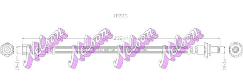 Image of Brake hose KAWE H3919