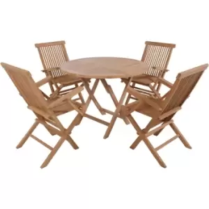 Image of Out&out Original - out & out Leon - Teak Outdoor Dining Set - 4 Seats