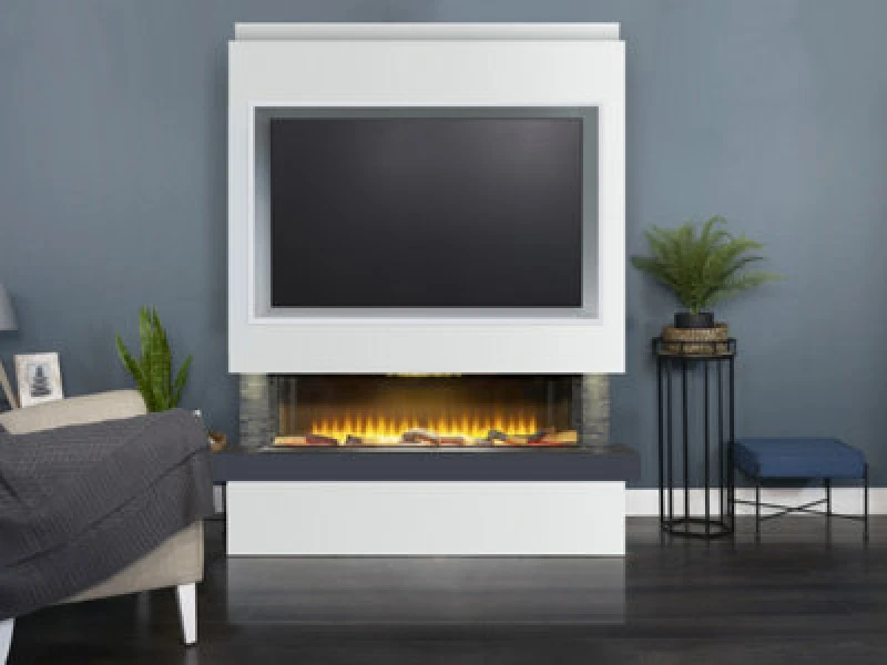 Image of Adam Sahara Pre-Built Panoramic Media Wall 5 With TV Recess