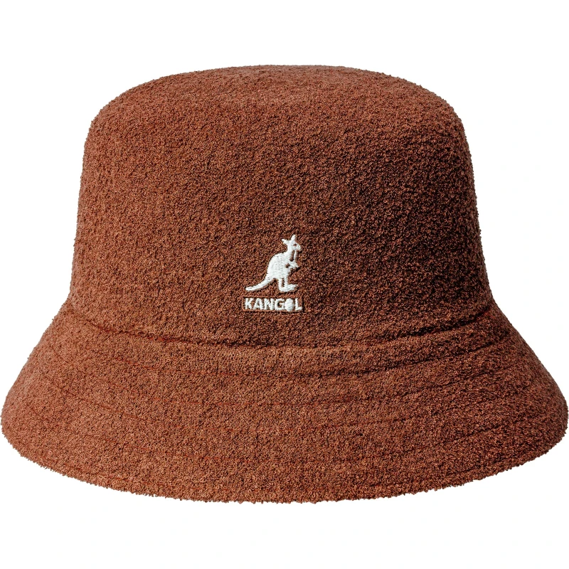 Image of Kangol Terry Towelling Bermuda Bucket Hat Mahogany unisex S