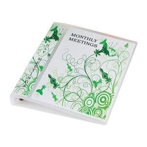 Image of Elba Polyvision Maxi A5 Presentation Binder Polypropylene 2 D Ring 25mm Clear Pack of 10