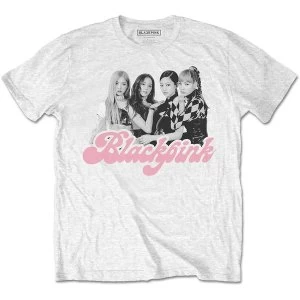 image of BlackPink - Photo Unisex Large T-Shirt - White