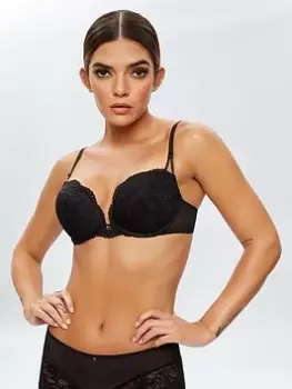 Image of Ann Summers Bras Sexy Lace Planet Boost Bra, Black, Size 32A, Women