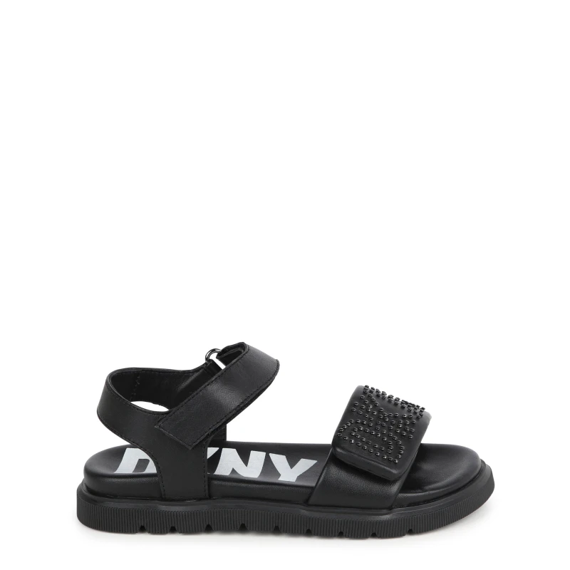Image of DKNY Logo Sandals Juniors Black 09B female 35