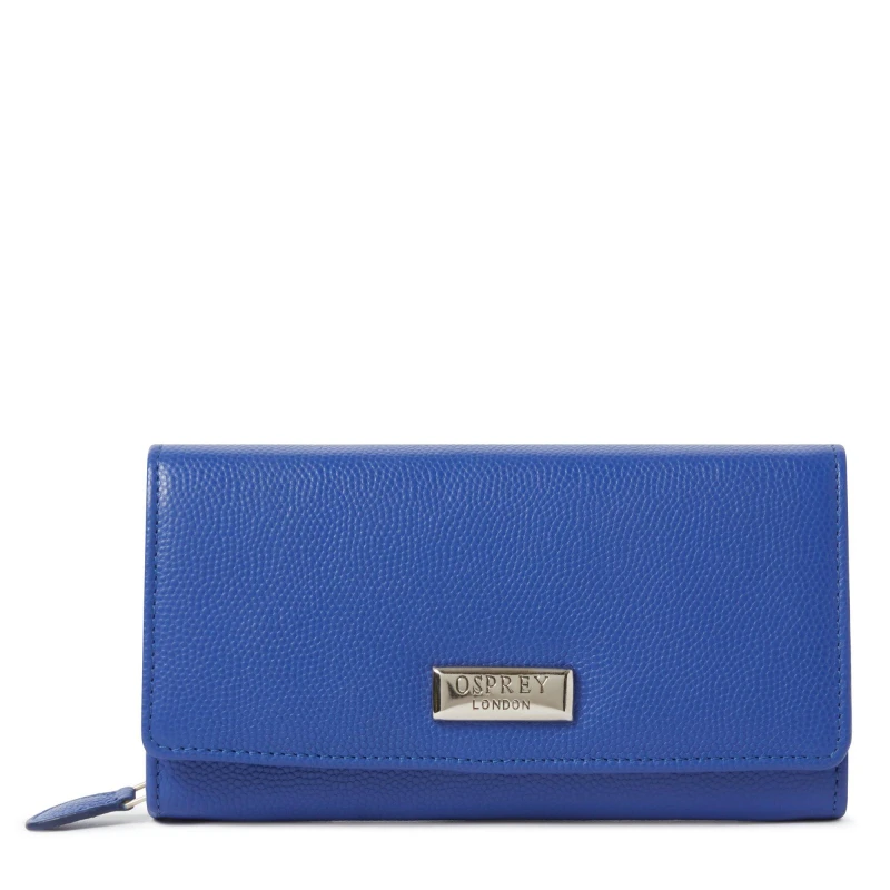 Image of Osprey London OSPREY LONDON Miami Leather Travel Organiser Purple female One Size