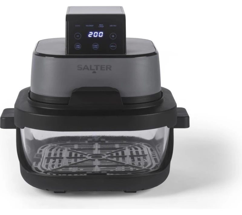 Image of SALTER Crisp & Go EK6757 4L Hot Air Fryer - Grey, Silver/Grey 5054061633061
