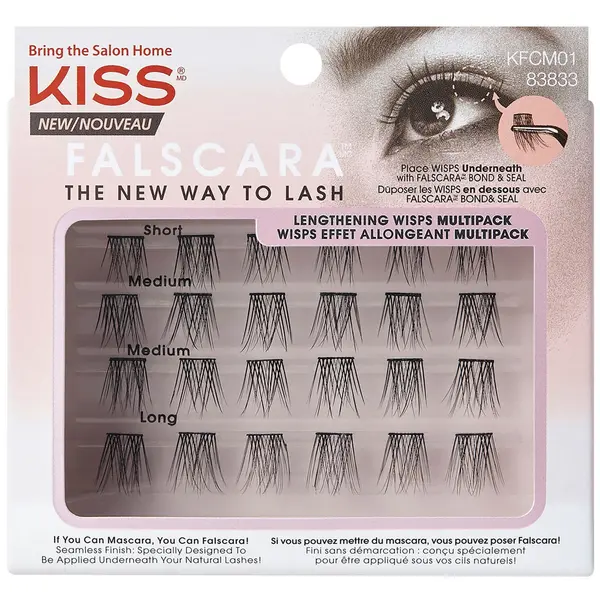 Image of Kiss Falscara Eyelash Wisp Multi - 01-Lengthening