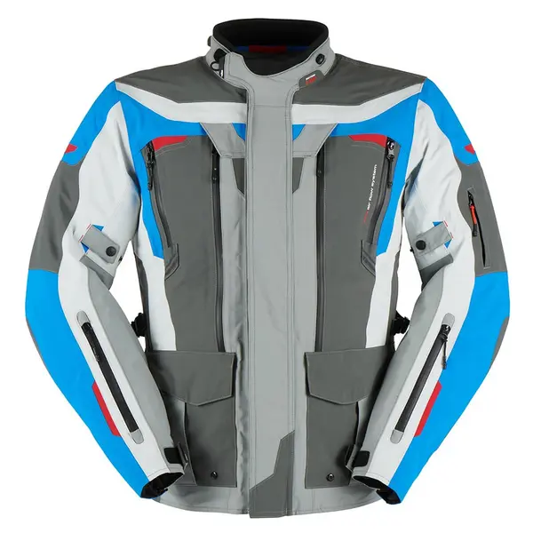 Image of Furygan Voyager Jacket Blue Gray Anthracite Size 4XL