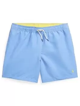 Image of Ralph Lauren Boys Traveller Swim Shorts - Harbor Island Blue Size Age: 8-10 Years=M