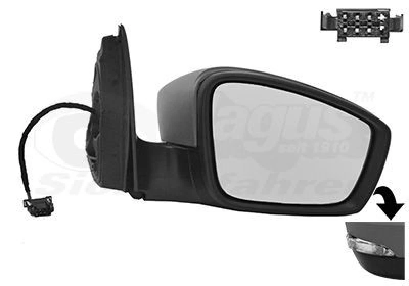 Image of VAN WEZEL Wing mirror VAN WEZEL 7618818