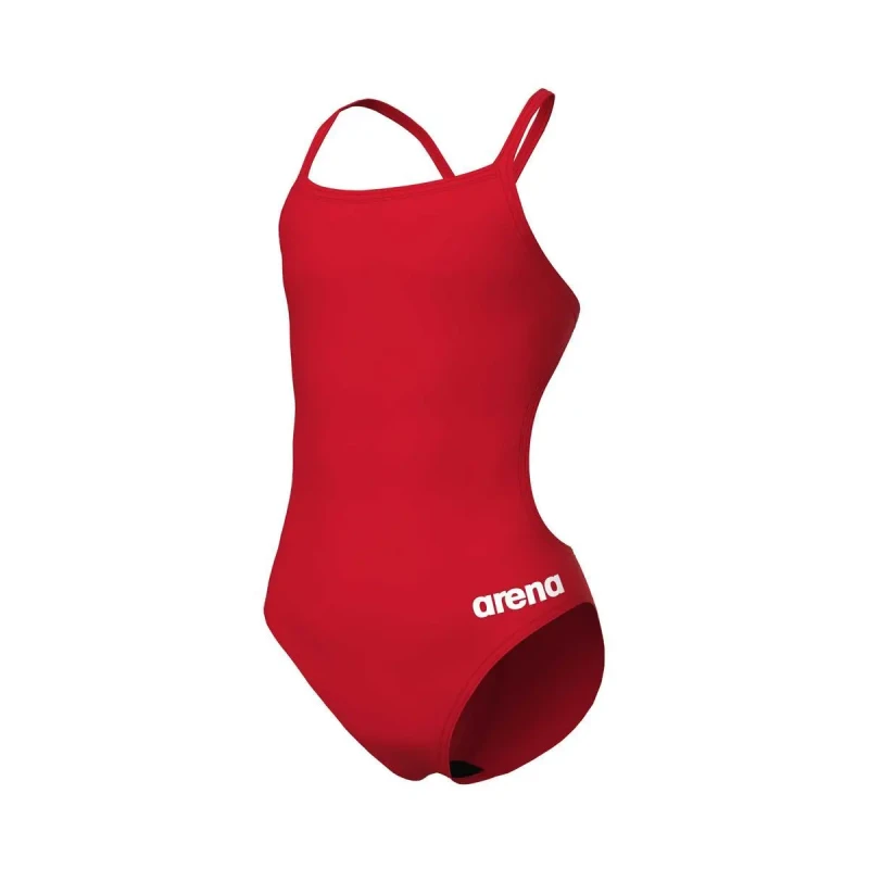 Image of One Piece swimsuit for girls Arena Team Challenge Solid Rouge Female 10/11 ans