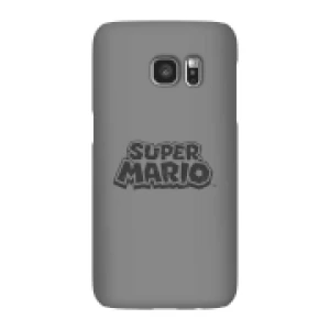 image of Nintendo Super Mario Distressed Logo Phone Case - Samsung S7 - Snap Case - Gloss