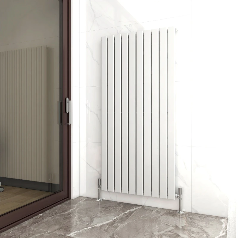Image of MCC DIRECT 1600 x 680mm Single Designer Flat Panel Central Heating Radiator white HS2401