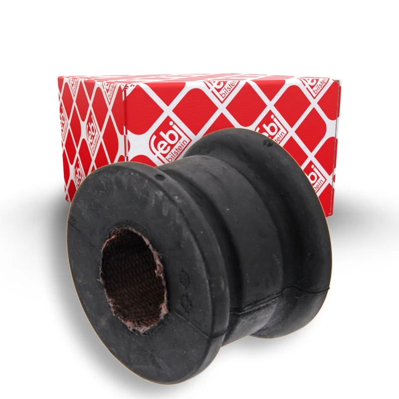 Image of FEBI BILSTEIN 17473 Stabilizer Bushes inner, Rubber with fabric lining Rubber, Rubber with fabric lining Anti-roll Bar Bush Kit (1334)