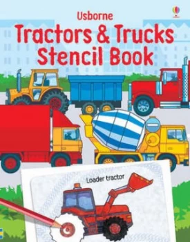 Image of Tractors Stencil Book Paperback