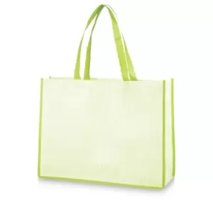 Image of Bullet Stripy Shopper (One Size) (Green)