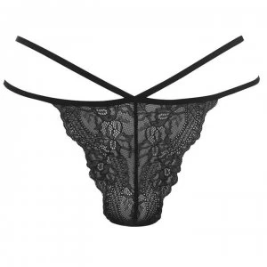 image of Firetrap Thong Briefs Ladies - Black