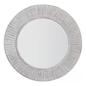 Image of Windsor Round Mirror 81cm Silver