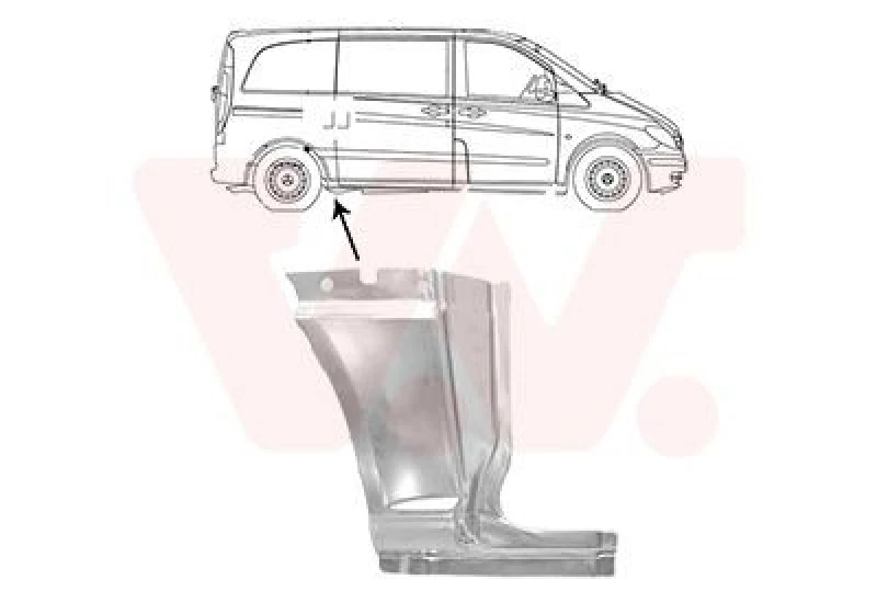 Image of VAN WEZEL Side panel VAN WEZEL 3080142