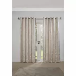 Image of Emma Barclay Butterfly Meadow Eyelet Curtain 66 X 54 Cream