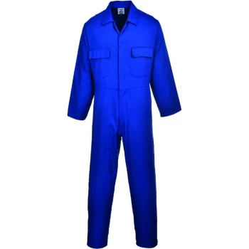 Image of S999 sz S Royal Blue Work Euro Boiler Suit Coverall Overall PPE Mechanic - Portwest