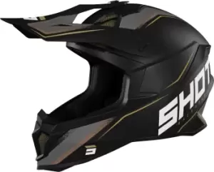 image of Shot Lite Prism Motocross Helmet, black-gold Size M black-gold, Size M