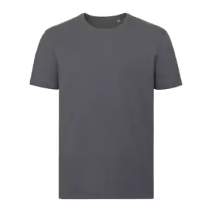 Image of Russell Mens Authentic Pure Organic T-Shirt (L) (Convoy Grey)