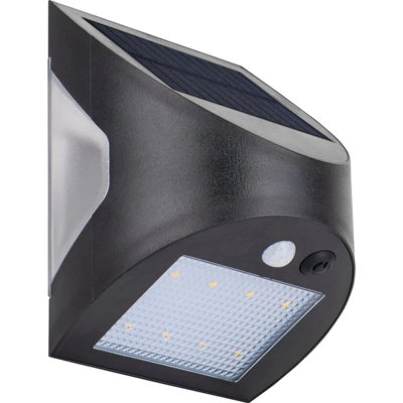 Image of Masterplug LEXSW30B40-01 Prysm Outdoor Solar Wall Light with PIR S... LEXSW30B40-01