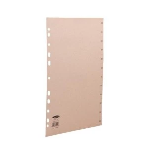 Image of Concord Manilla Index Europunched Jan-Dec Monthly A4 Buff