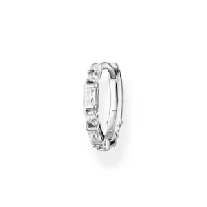 image of Thomas Sabo Charm Club Charming Silver Baguette Hoop Singular Earring