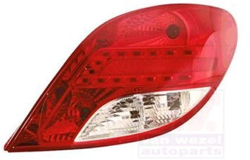 Image of VAN WEZEL 4029934 Rear light without bulb holder, Right, LED Combination Rearlight (391)