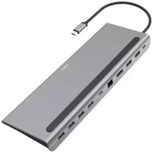 image of Hama 00200100 USB-C docking station Compatible with: Universal USB-C powered