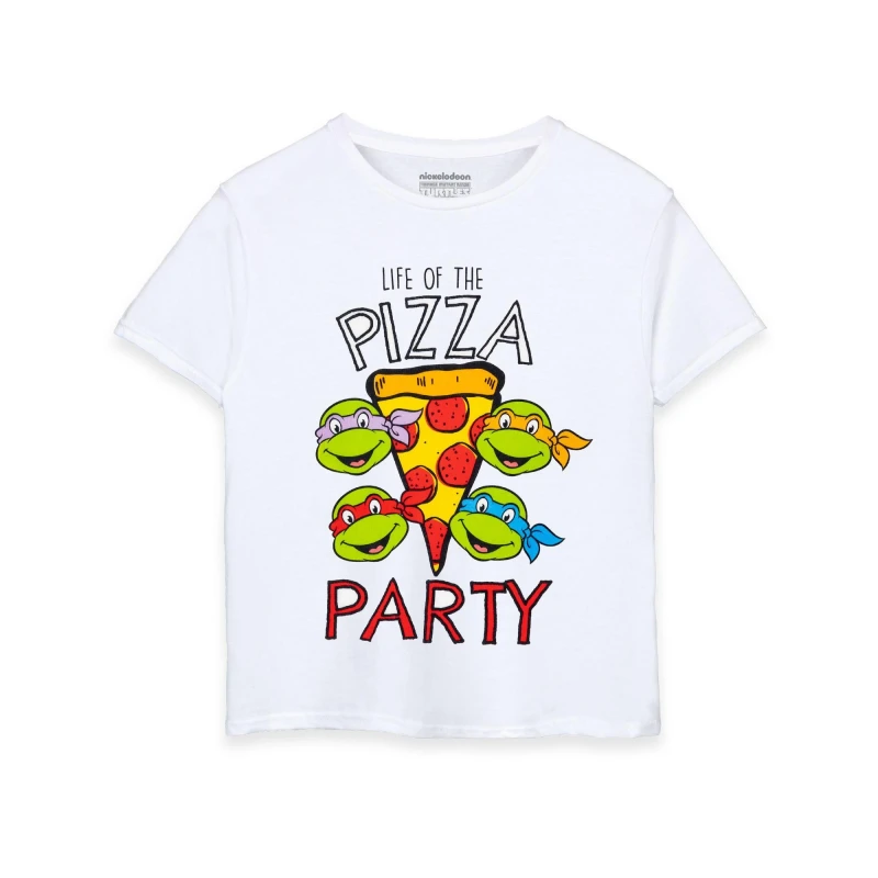 Image of Teenage Mutant Ninja Turtles Short Sleeved T-Shirt White male