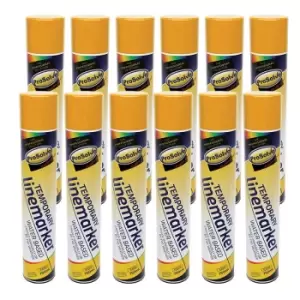Image of ProSolve Temporary Linemarker Spray Paint, Blue - 12 x 750ml