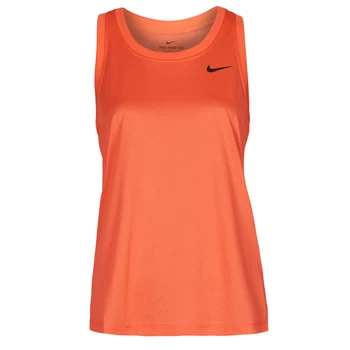 image of Nike W NK DF LEG RACEBACK TANK womens Vest top in Orange - Sizes S,M,L,XS