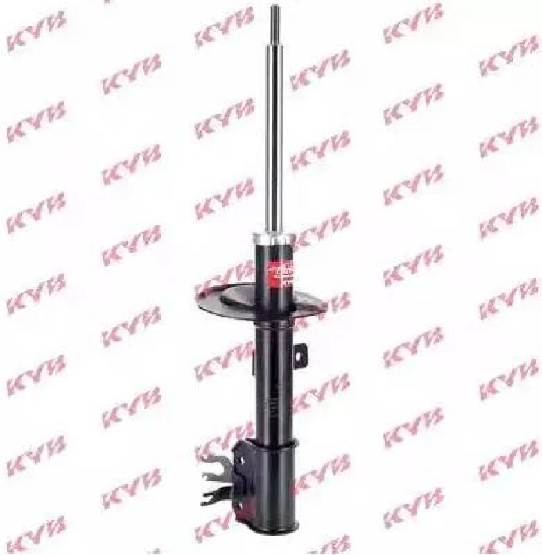 Image of KYB 333764 Shock absorber Front Axle Left, Gas Pressure, Twin-Tube, Suspension Strut, Top pin Shock Absorber (854)