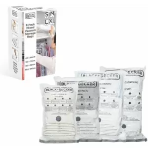 image of BLACK+DECKER Vacuum Storage Bags, White, Mixed