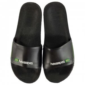 Image of Havaianas Brazil Sliders - Black 0090