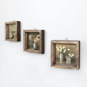 Image of UKZM021 Multicolor Decorative Framed MDF Painting (3 Pieces)