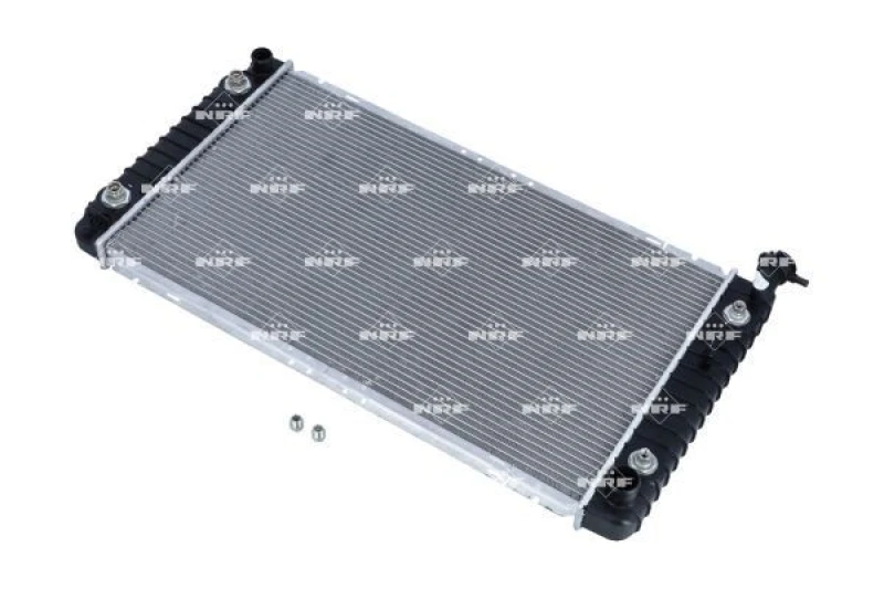 Image of NRF 50255 Engine radiator EASY FIT Brazed cooling fins, Aluminium, with mounting parts Aluminium Radiator,engine cooling (470)