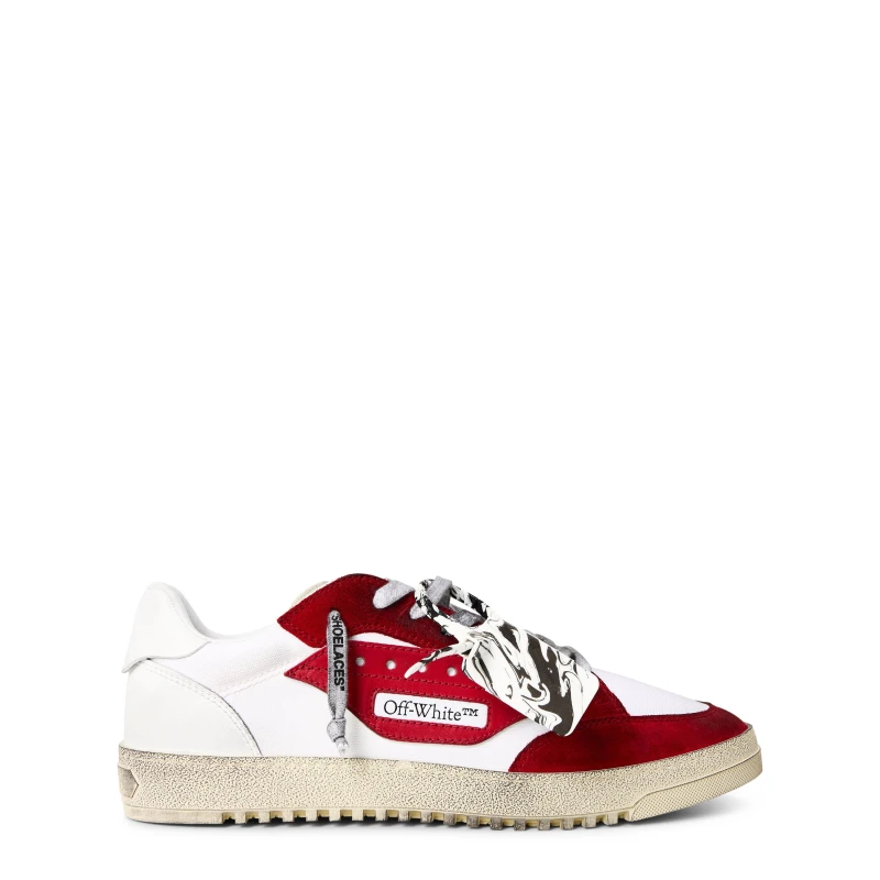 Image of Off White Mens 5.0 Low-Top Trainers Wht/Red/Vintage male 9 (43)